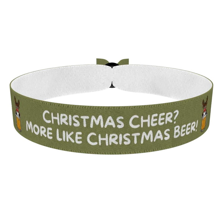 Zum Produkt Christmas Cheer More Like Christmas Beer Stoffarmband
