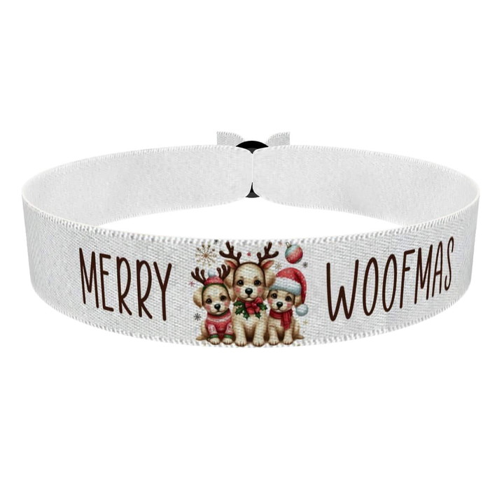Zum Produkt Merry Woofmas Stoffarmband