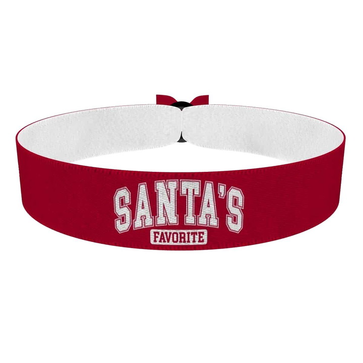 Zum Produkt Weihnachtsmotiv Santa's Elfen Stoffarmband