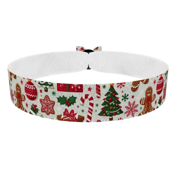 Zum Produkt Weihnachtliche Lebkuchen und Geschenke Stoffarmband