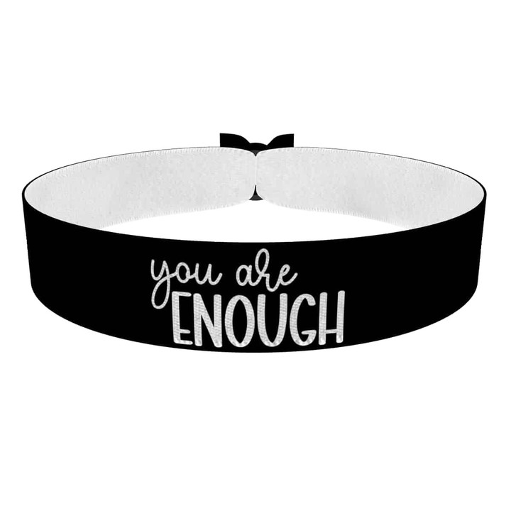 Zum Produkt You are Enough Stoffarmband - Du bist genug Armband