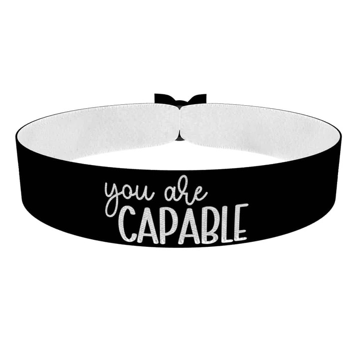 Zum Produkt You are Capable Stoffarmband - Du bist fähig Armband