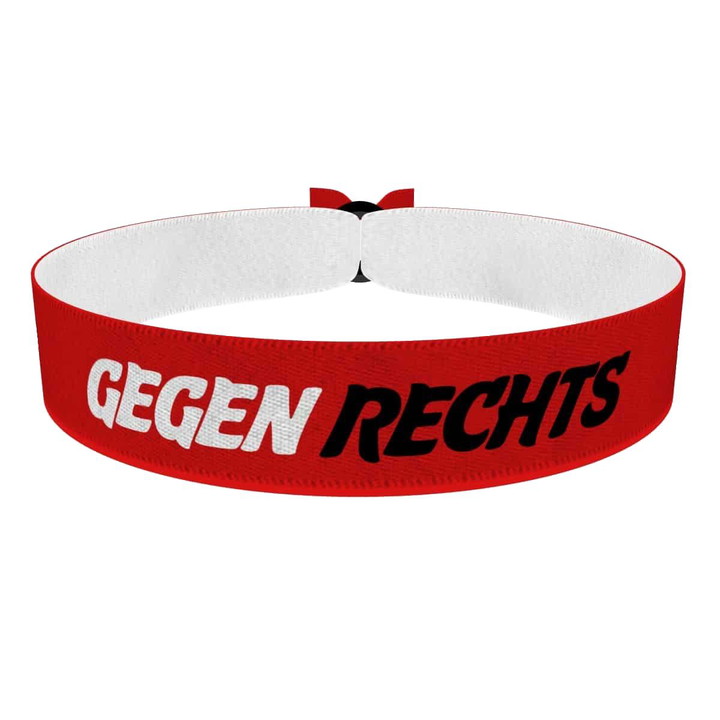 Zum Produkt Gegen Rechts Stoffarmband