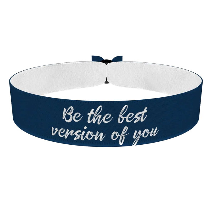 Zum Produkt Be the best version of you Stoffarmband