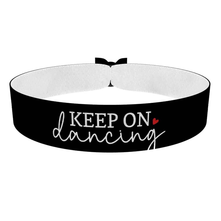 Zum Produkt Keep on dancing Stoffarmband
