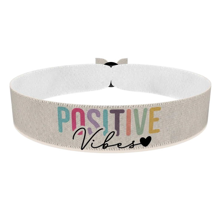 Zum Produkt Positive Vibes Stoffarmband