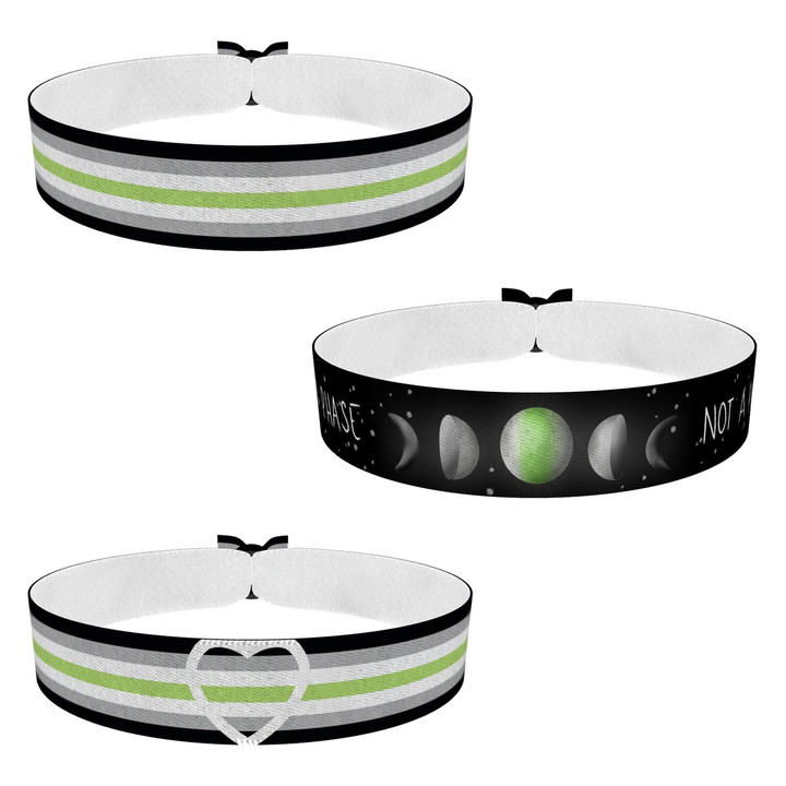 Zum Produkt 3er Set LGBTQ Agender Stoffarmband