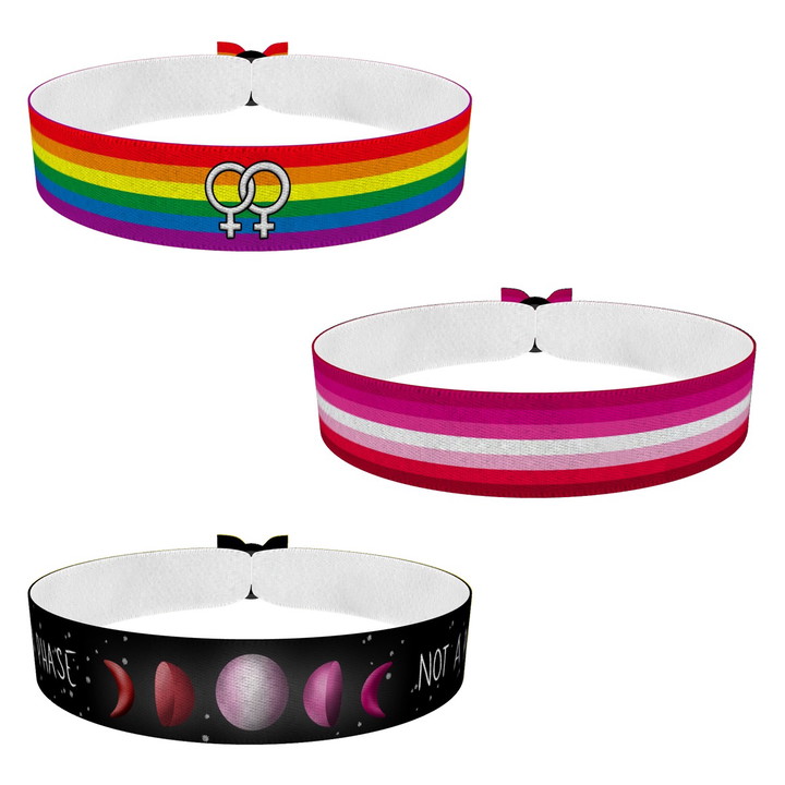 Zum Produkt 3er Set LGBTQ Lesbian Stoffarmband