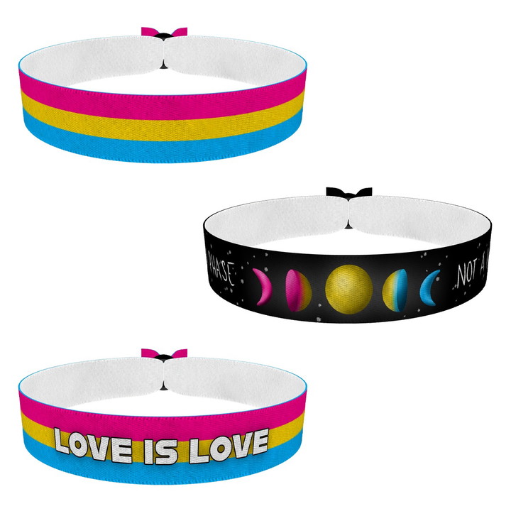 Zum Produkt 3er Set LGBTQ Pansexual Stoffarmband