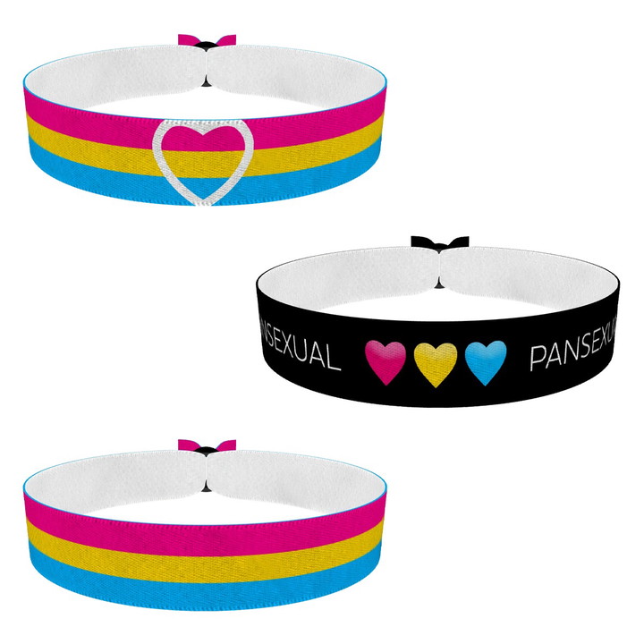 Zum Produkt 3er Set LGBTQ Pansexual Stoffarmband