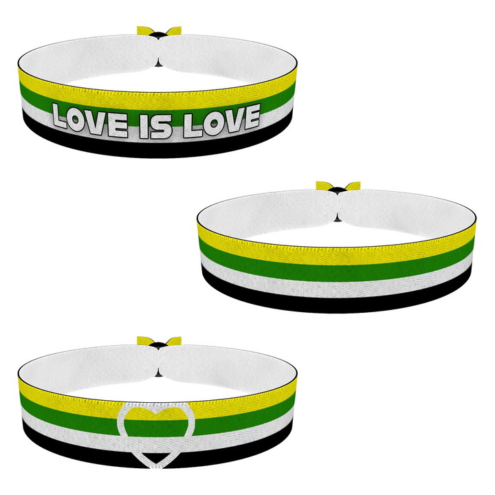 Zum Produkt 3er Set LGBTQ Skoliosexual Stoffarmband