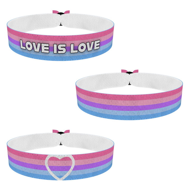 Zum Produkt 3er Set LGBTQ Xenogender Stoffarmband