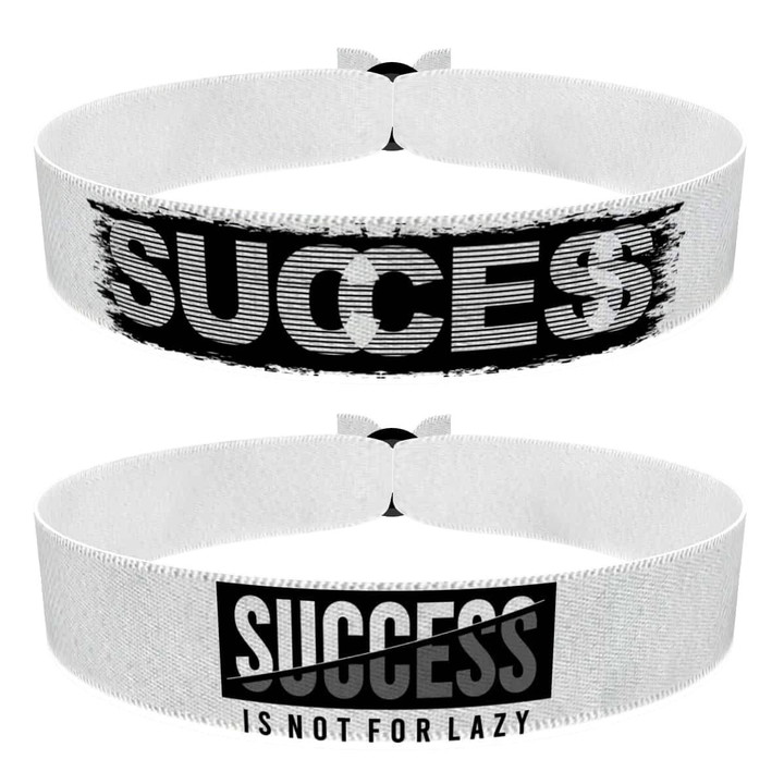 Zum Produkt 2er Set Success Stoffarmbänder Motivation für aktive Lebensweise