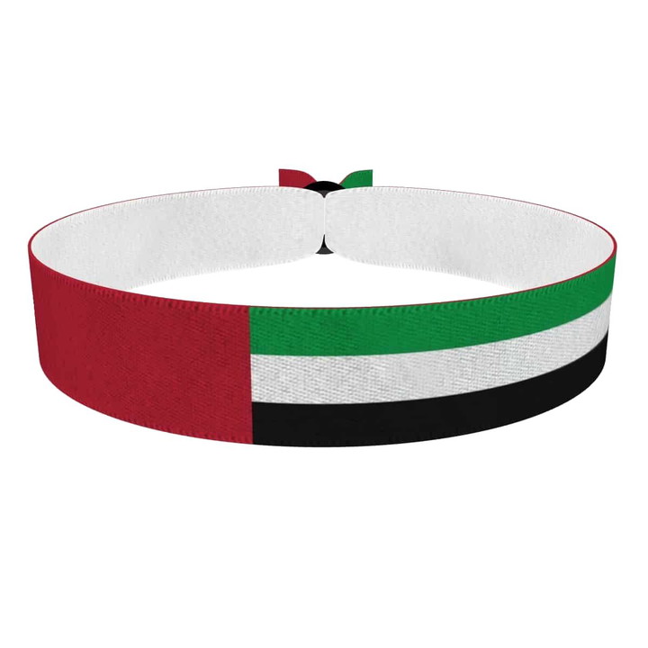 Zum Produkt Vereinigte Arabische Emirate (VAE) Flagge Stoffarmband