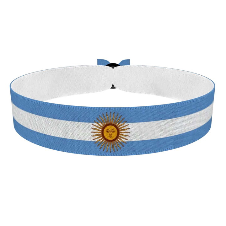 Zum Produkt Argentinien Flagge Stoffarmband