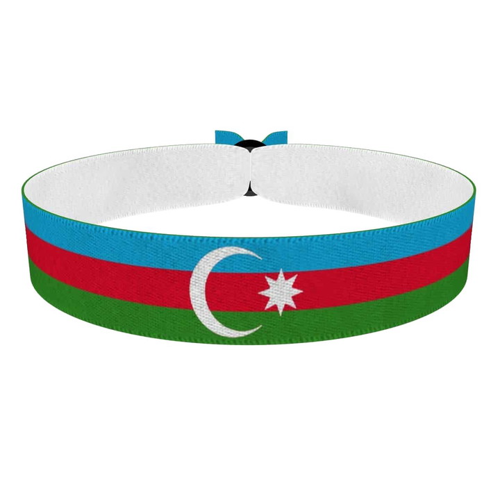 Zum Produkt Aserbaidschan Flagge Stoffarmband
