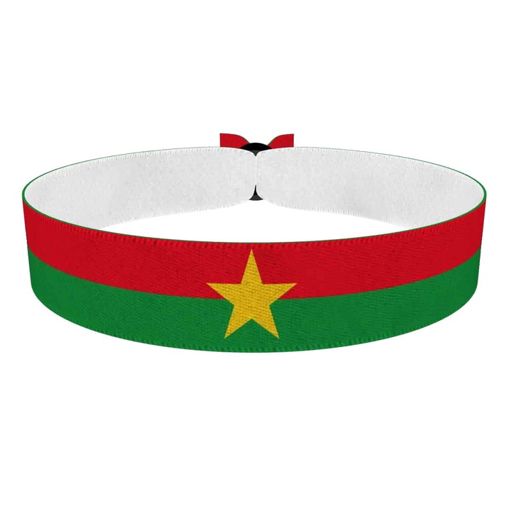 Zum Produkt Burkina Faso Flagge Stoffarmband