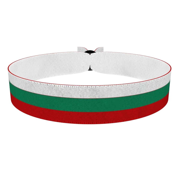 Zum Produkt Bulgarien Flagge Stoffarmband
