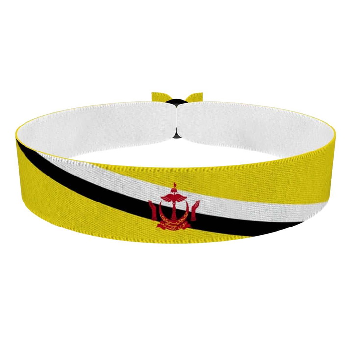 Zum Produkt Brunei Flagge Stoffarmband