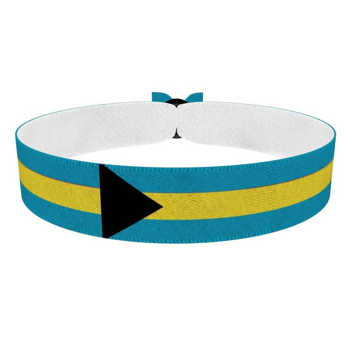 Zum Produkt Bahamas Flagge Stoffarmband