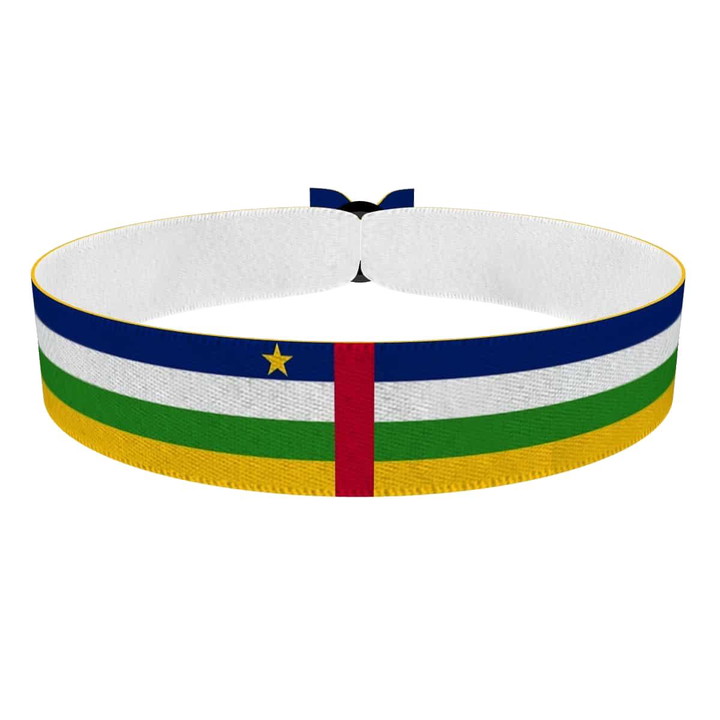 Zum Produkt Zentralafrikanische Republik Flagge Stoffarmband