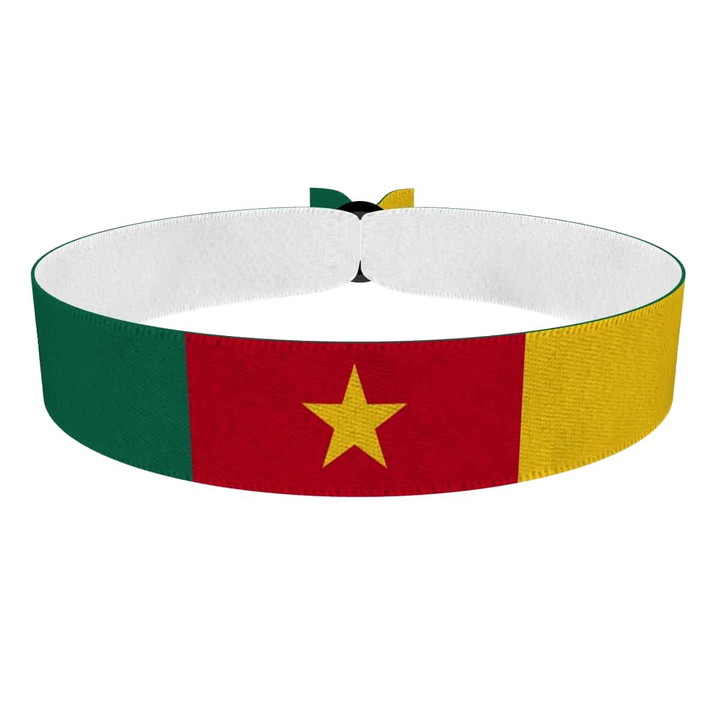 Zum Produkt Kamerun Flagge Stoffarmband
