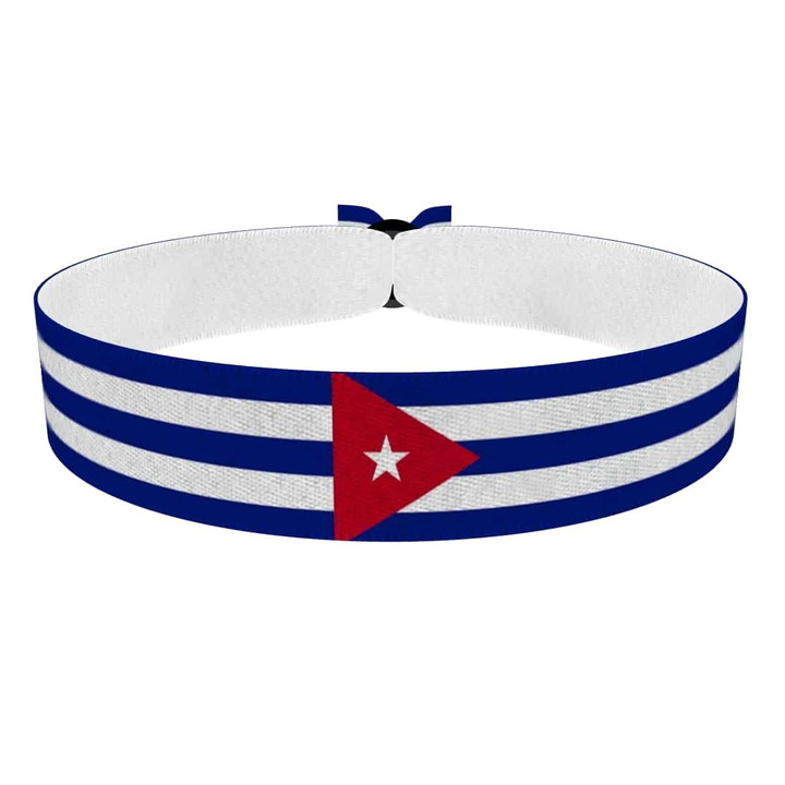 Zum Produkt Kuba Flagge Stoffarmband