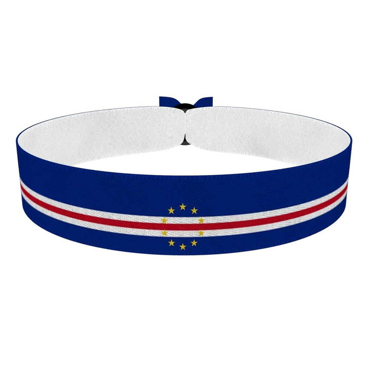 Zum Produkt Kap Verde Flagge Stoffarmband
