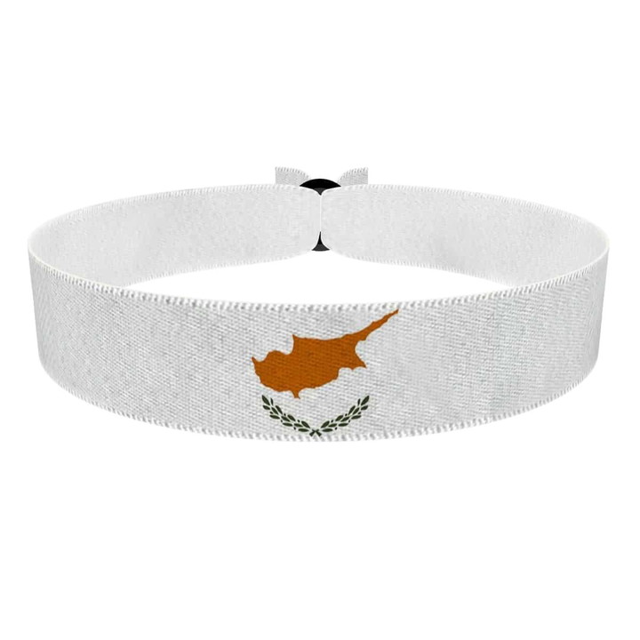 Zum Produkt Zypern Flagge Stoffarmband