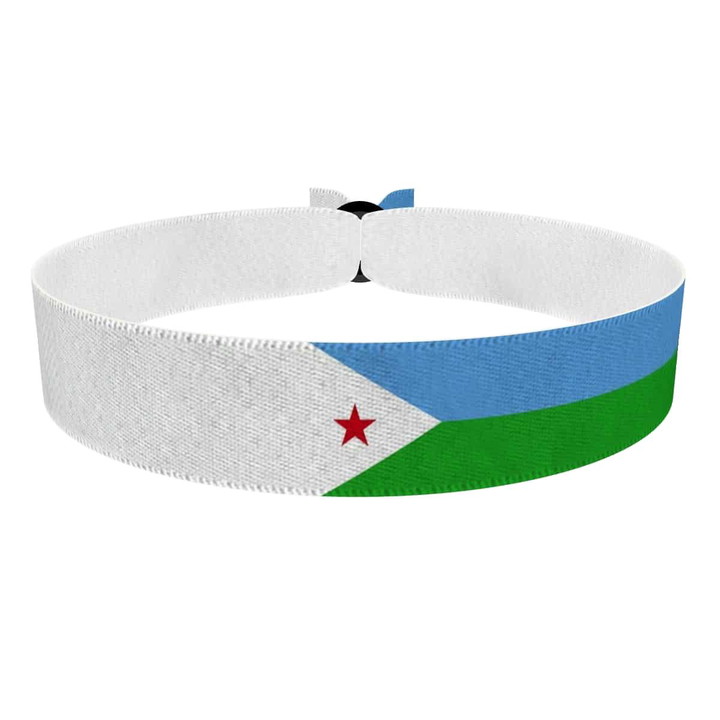 Zum Produkt Dschibuti Flagge Stoffarmband