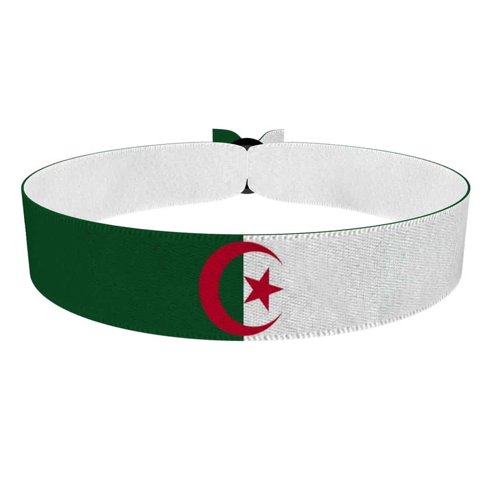 Zum Produkt Algerien Flagge Stoffarmband