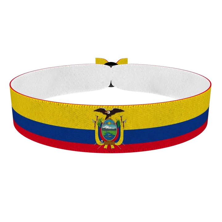Zum Produkt Ecuador Flagge Stoffarmband