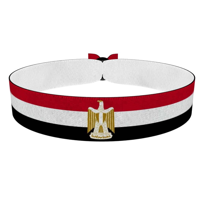 Zum Produkt Ägypten Flagge Stoffarmband