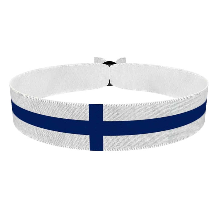 Zum Produkt Finnland Flagge Stoffarmband