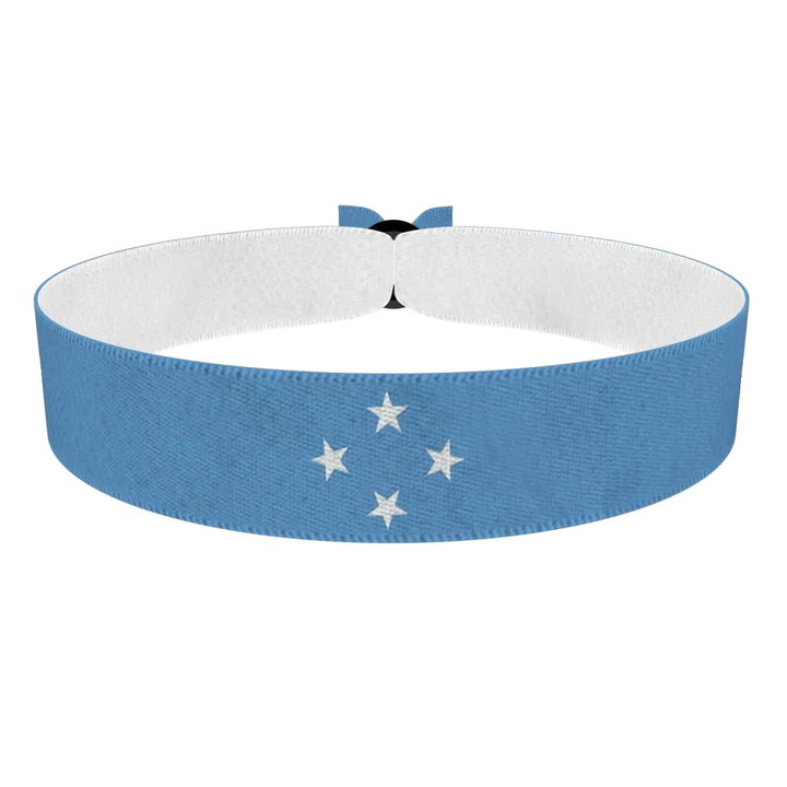 Zum Produkt Mikronesien Flagge Stoffarmband