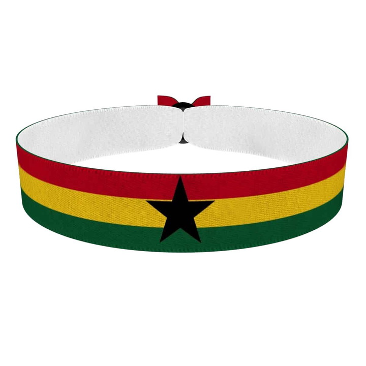 Zum Produkt Ghana Flagge Stoffarmband