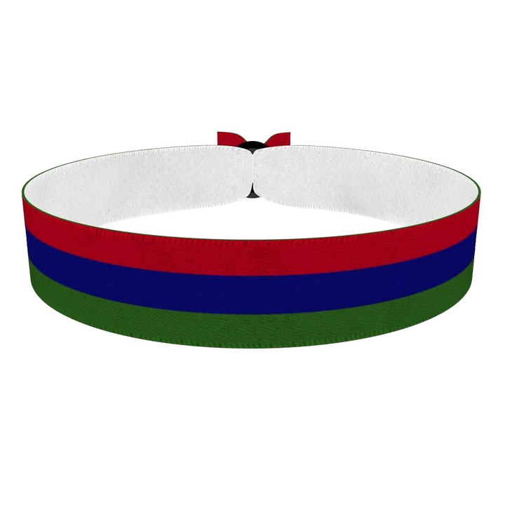 Zum Produkt Gambia Flagge Stoffarmband