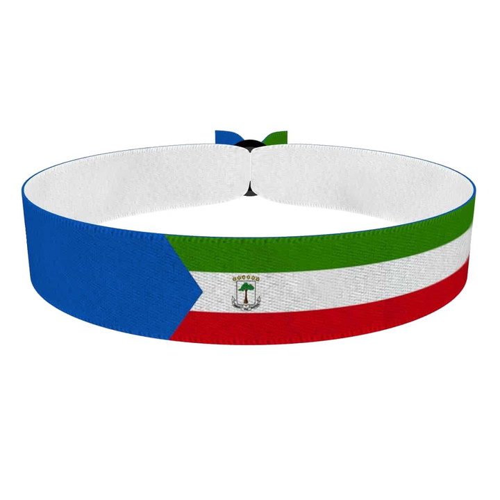 Zum Produkt Äquatorialguinea Flagge Stoffarmband