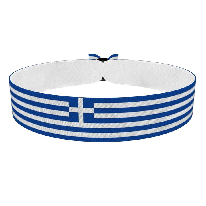 Zum Produkt Griechenland Flagge Stoffarmband