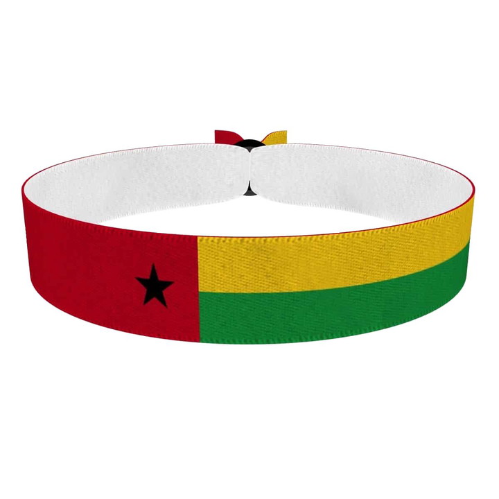 Zum Produkt Guinea-Bissau Flagge Stoffarmband