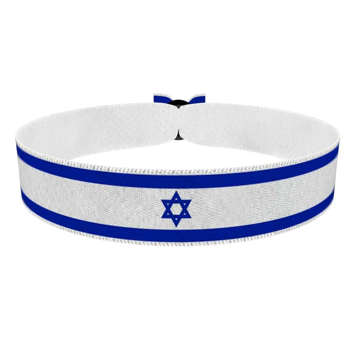 Zum Produkt Israel Flagge Stoffarmband