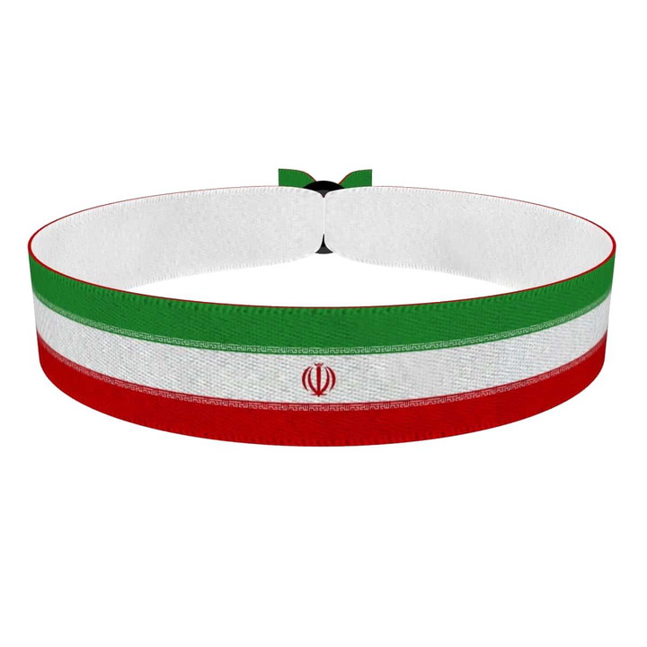 Zum Produkt Iran Flagge Stoffarmband