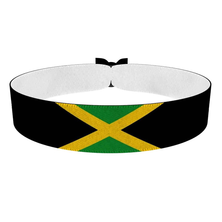 Zum Produkt Jamaika Flagge Stoffarmband