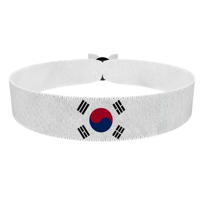 Zum Produkt Südkorea Flagge Stoffarmband