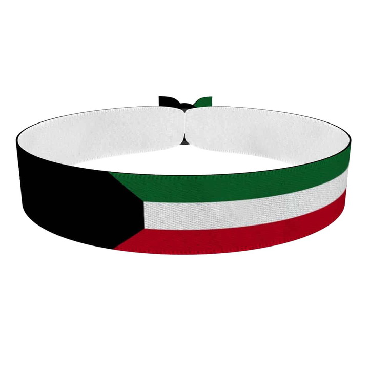 Zum Produkt Kuwait Flagge Stoffarmband