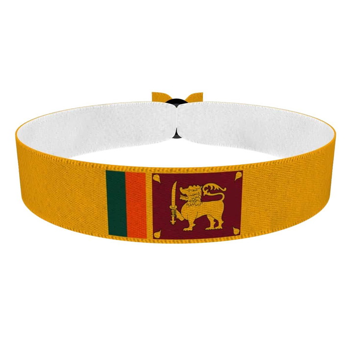 Zum Produkt Sri Lanka Flagge Stoffarmband
