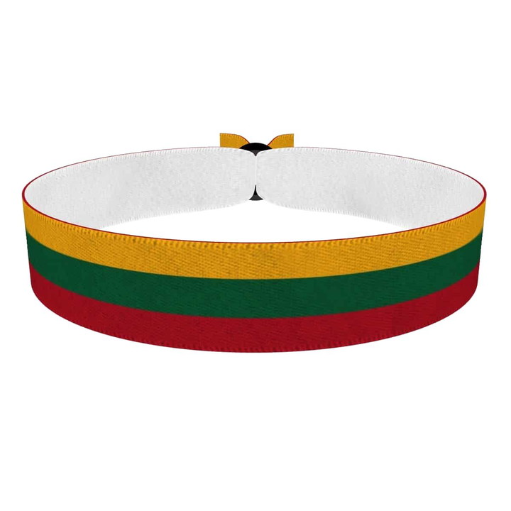 Zum Produkt Litauen Flagge Stoffarmband