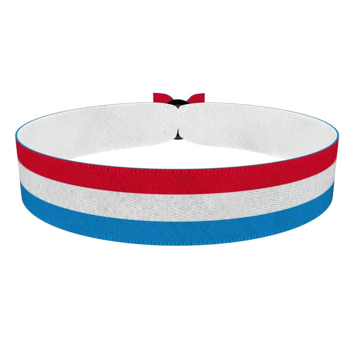 Zum Produkt Luxemburg Flagge Stoffarmband