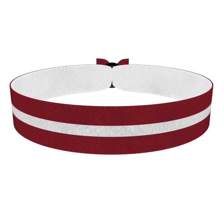 Zum Produkt Lettland Flagge Stoffarmband
