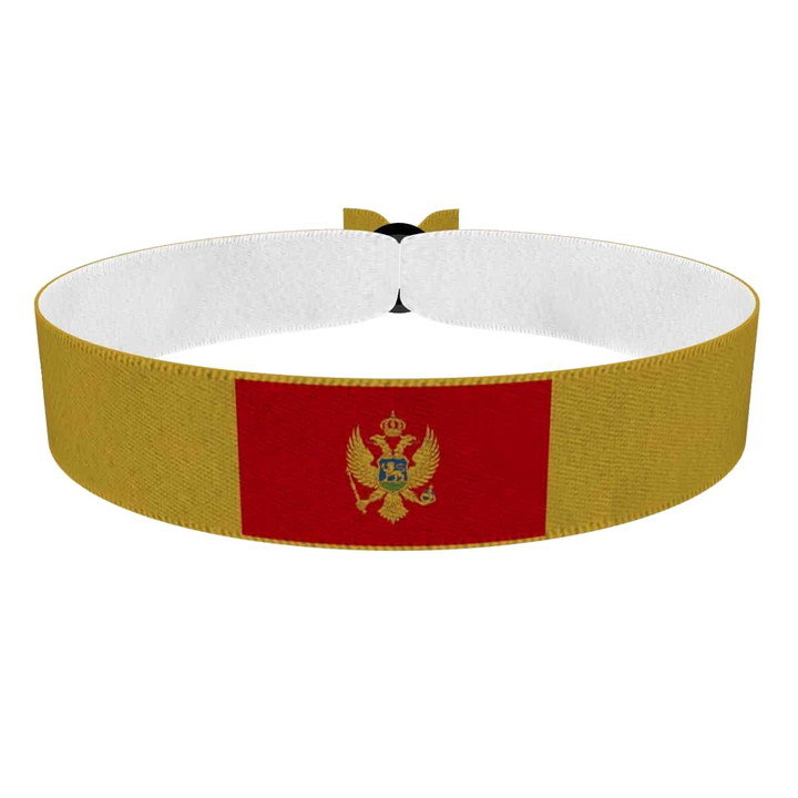 Zum Produkt Montenegro Flagge Stoffarmband